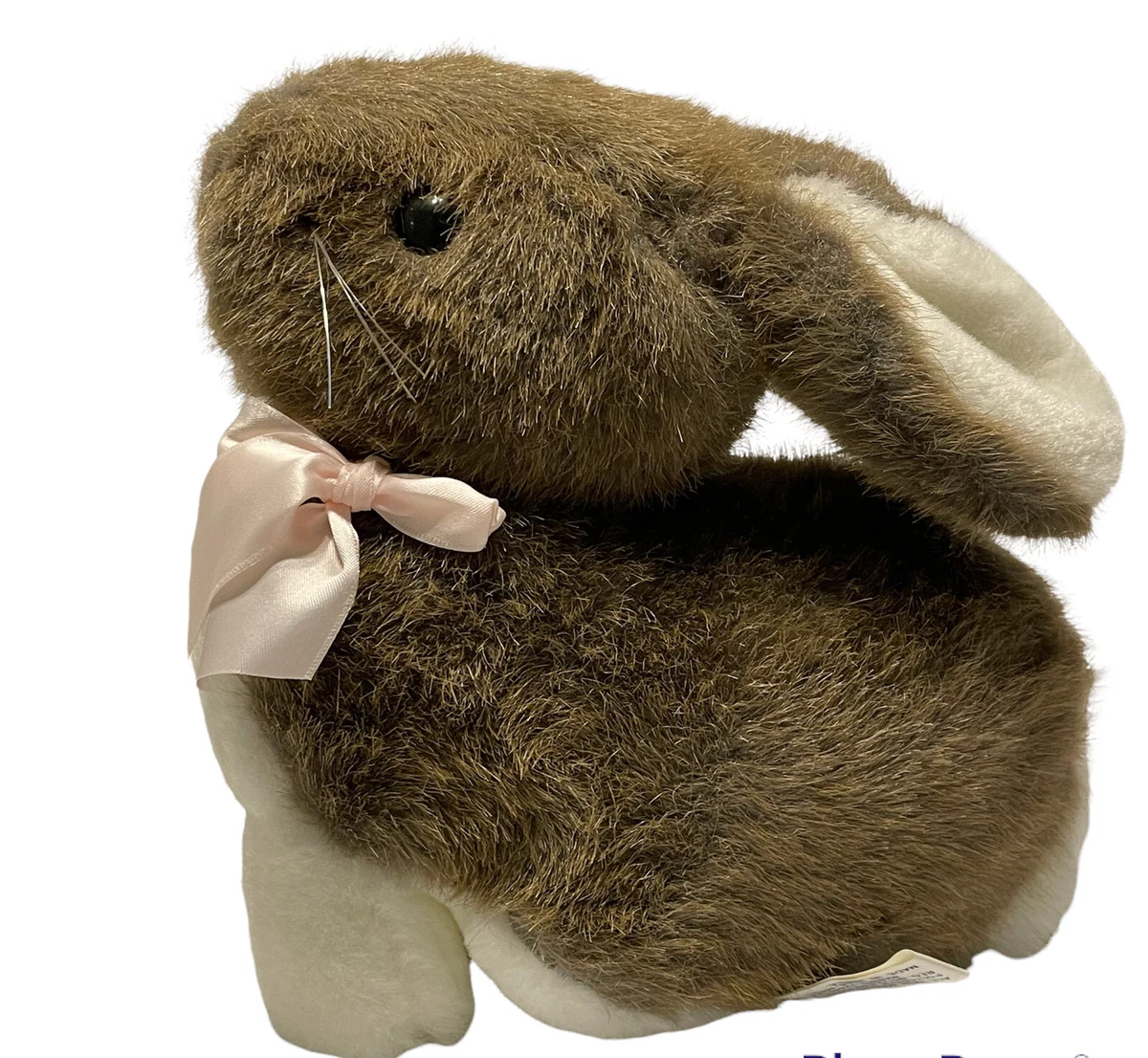 Chosun Brown Realistic Bunny Rabbit Plush Stuffed Animal Easter Spring VTG