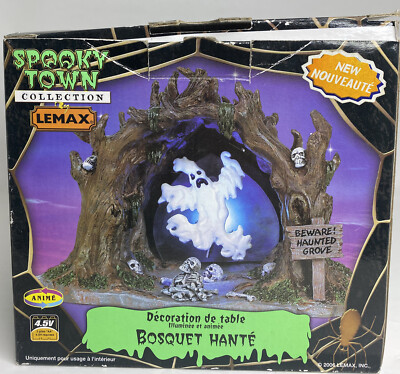 Lemax Spooky Town Collection Haunted Grove 2006 Light Up Ghost