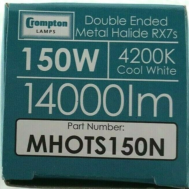 Crompton Double Ended Metal Halide • 150W • 4200K • RX7s Metal Halide