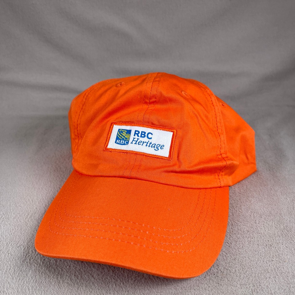 RBC Heritage Classic Hat Men OS Orange Strapback Cap Imperial NC Golf ...