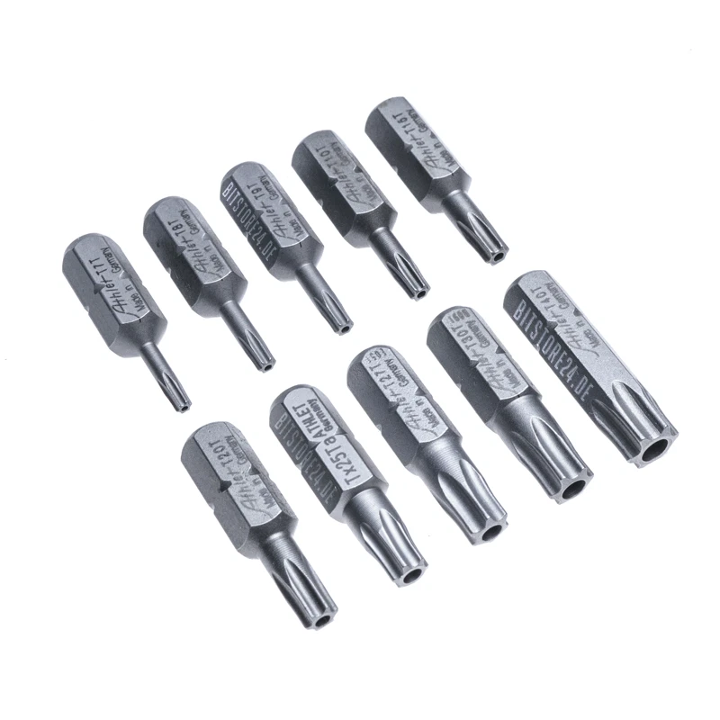 SANDS Torx Stern Bit Torx Socket Kit 10 Stück T10 T15 T20 T25 T27 T30 T40 T45 T50 T55-3/8 Zoll
