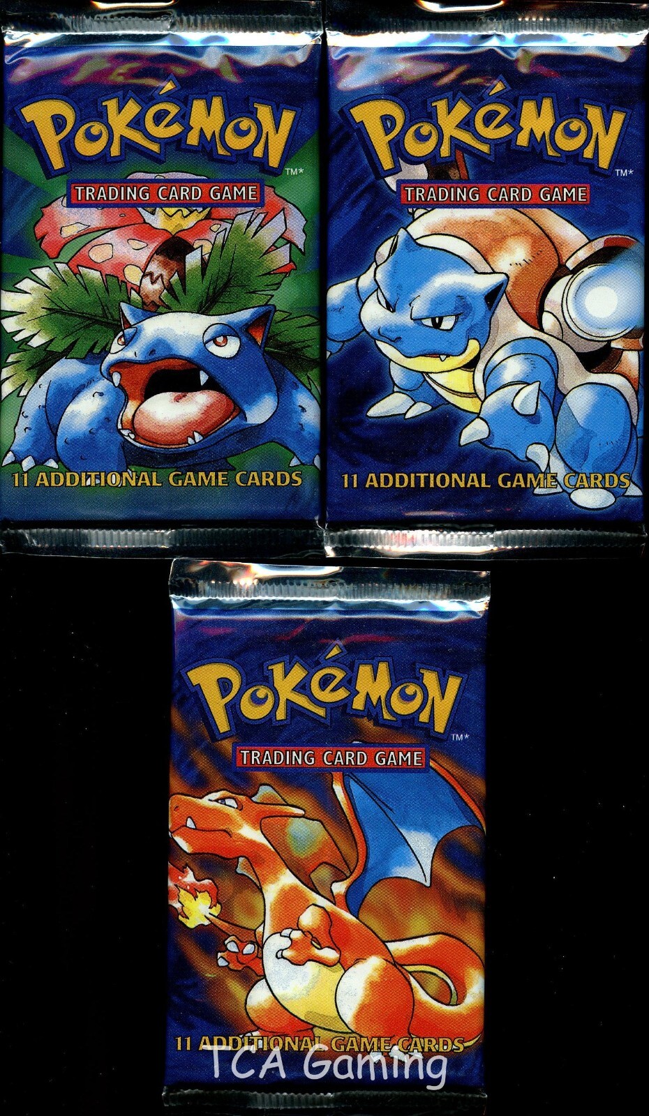 3 x Sealed BASE SET Booster Packs LIGHT (ARTSET) Pokemon Cards eBay