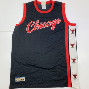 Vintage NBA Chicago Bulls Black Red Majestic Hardwood Classics Jersey Size Large | eBay