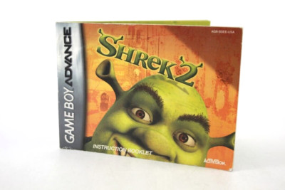 Shrek 2 Gameboy Advanced Shrek 2 - Nintendo Game Boy Advance (GBA) **MANUAL ONLY** (NTSC-U ...