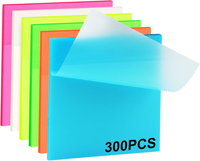 Transparente Haftnotizen, Gelanty 300 BläTter Farbige Transparent Sticky Notes S