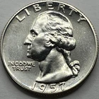 1957 Proof Washington Silver Quarter in a SAFLIP®