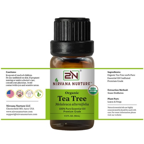 Organic Tea Tree Essential Oil USDA Certified 100% Pure Therapeutic Grade - Picture 7 of 9