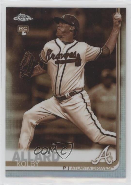 2019 Topps Chrome Sepia Refractor Kolby Allard #99 Rookie RC 0jy4