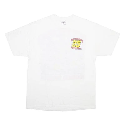 JERZEES T-Shirt Col Rond Manches Courtes Graphique Blanc National Guard L - Photo 1/4