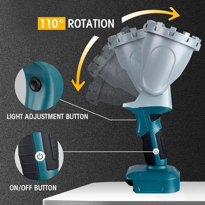 LED Work Light Cordless Rechargeable Multi Functional Outdoor Flashlight Lit SET
