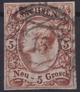 =Sachsen Mi.Nr.12 e gest. (NGS 15 Zittau) tiefst gepr. Rismondo BPP 220 M€=