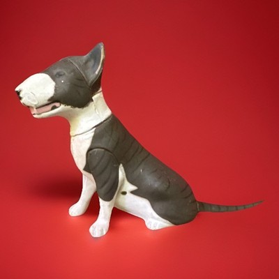 Choco Egg Mini Figure Dog Bull Terrier Brindle & White Kaiyodo Japan Furuta