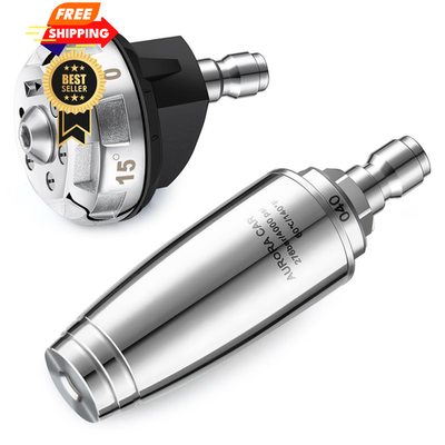 #ad Pressure Washer Nozzle 4000 PSI Rotating Turbo Nozzle for Compact ‎Silver $34.98