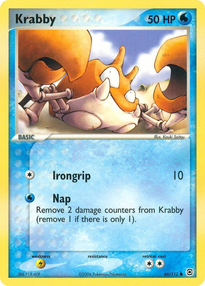 Krabby Common FireRed & LeafGreen 66/112 NM