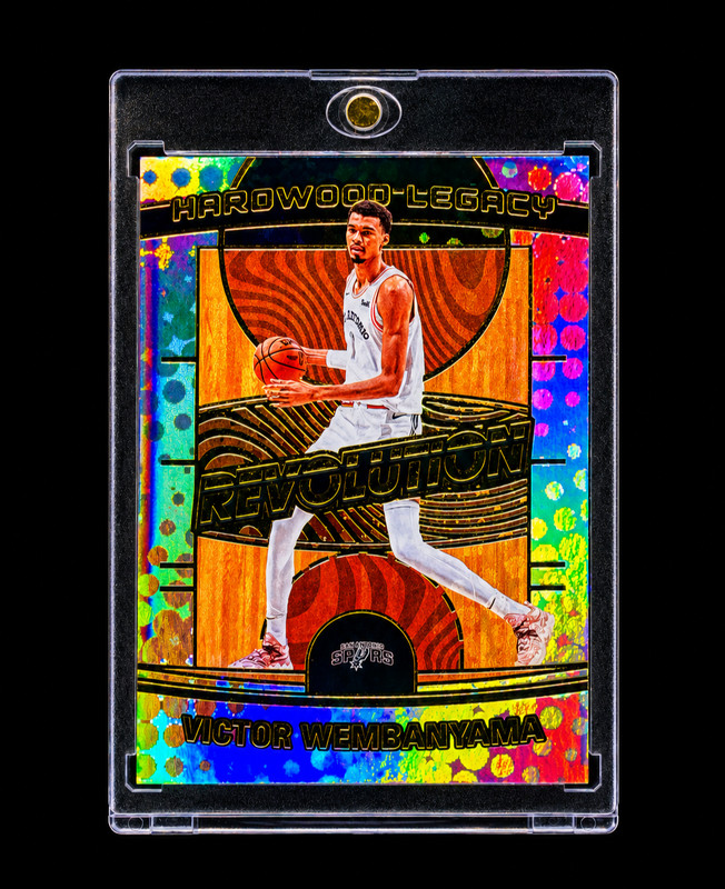 VICTOR WEMBANYAMA GOLD DISCO FOIL REFRACTOR Holo Panini Insert San Antonio