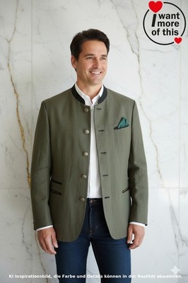 SCHNEIDERS Joachim · Herren Trachten Jacke Sakko Blazer · Silk Linen 25 Large