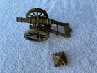 Marx Revolutionary War playset gold firing cannon