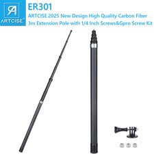 3M/118 Carbon Fiber Action Camera Selfie Stick Extension Pole Extension Rod