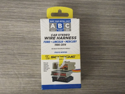 SCOSCHE FDK106-WM1SD Car Stereo Wire Harness 1988-2011 Ford-Lincoln-Mercury New