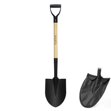 41 Inch Round Point Shovel for Digging,Heavy Duty Garden Shovel with D-Handle.