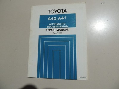 Repair manual transmission Toyota CELICA TA6 Cressida Starlet Corolla 11.1981