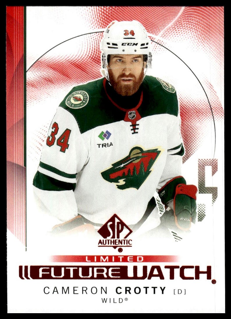 2024-25 SP Authentic #160 Cameron Crotty Limited Red