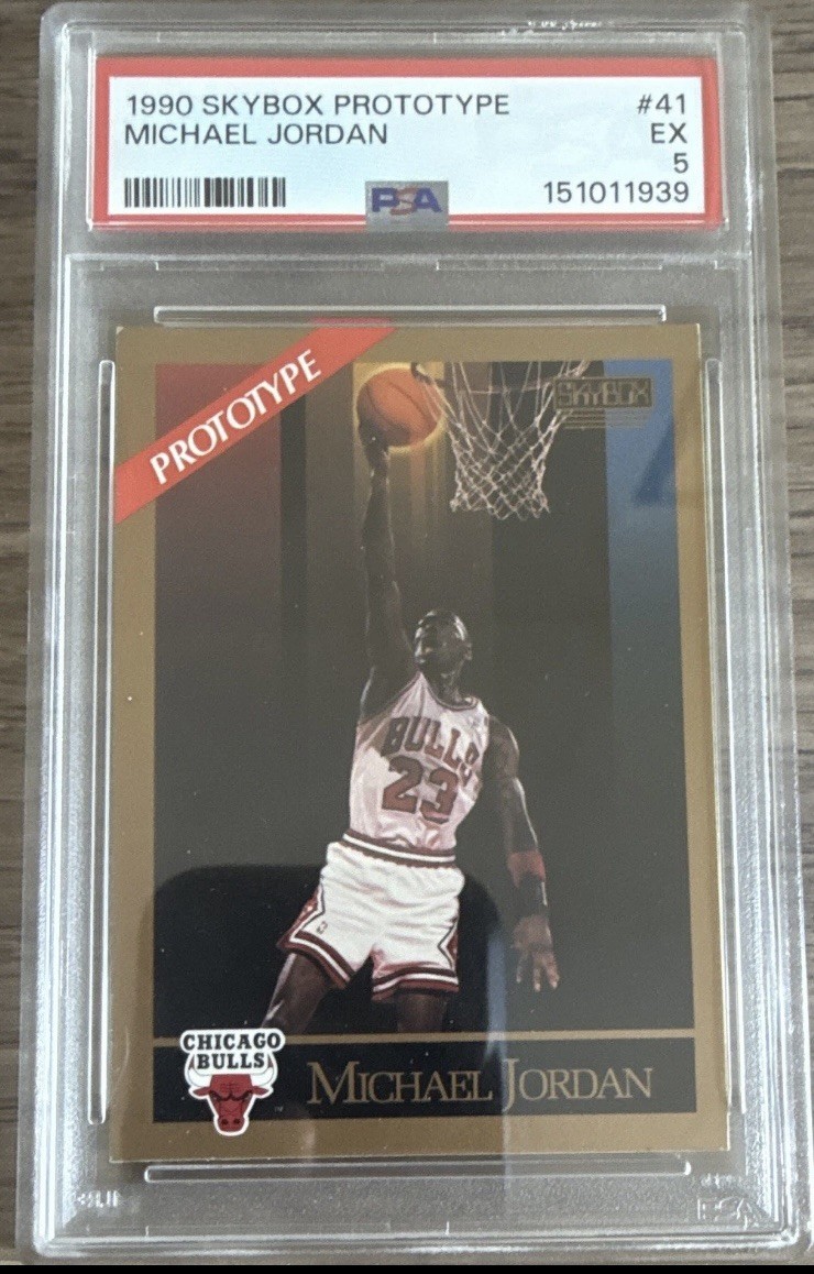 1990-91 Skybox Michael Jordan #41 Prototype PSA 5 EX