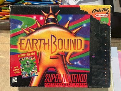 Nintendo EarthBound Cartridge Case/Original Box Only for Super Nintendo SNES