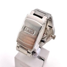 ORIS 7595 Auto Analog Wristwatch stainless steel 41mm navy bezel model 5