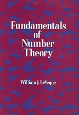 Fundamentals of Number Theory Dover Books on Mathematics 