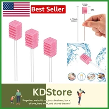 50 Pack Disposable Oral Swabs - Sterile Dental Sponge Swabsticks for Mouth & ...