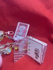 Strawberry Shortcake Mini Acrylic Journal Bundle | Tassel & Spine Dangle