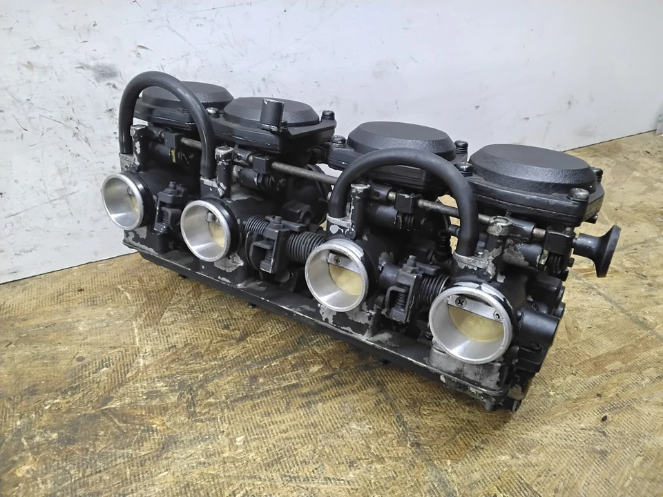 Kawasaki GPZ750 KZ 750 gpz 1984 fabricante de equipos originales Mikuni 34 mm carburadores carbohidratos funcionando*video* Foto 2 de 4