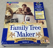 Misc - Family Tree Maker by Broderbund Version 5 Win 95/98 1998 - NEW