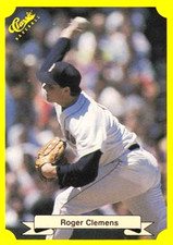 1987 Classic Update Yellow GREEN BACKS #114 Roger Clemens Boston Red Sox