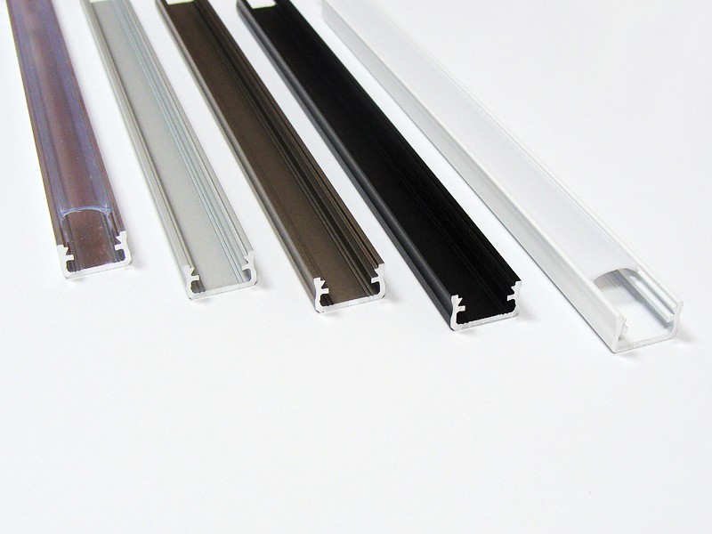 LED PROFILE NT ALUMINIUM INOX 1000MM+ MILK SHADE PA-121000-03