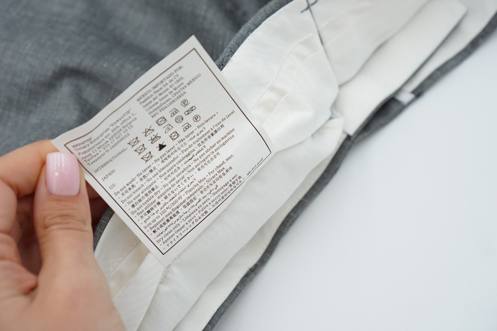 Men Suitsupply Pants Grey Washington Wool & Linen Size EU46 UK/US36 image 5