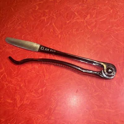 Vintage Steel Clam Ram Shucker Opener Tool Midcentury 1960 s
