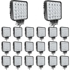 LED Work Lights for Truck Tractor, 4 Inch 75W 7000lm 12V 24V Waterproof 20Pack