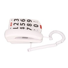 Big Button Telephone Large Adjustable Volume Last Number Redialing Corded WT