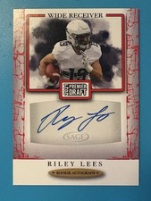 2021 Sage Hit Premier Draft Riley Lees RC Red AUTO #A165 Northwestern 🔥🔥
