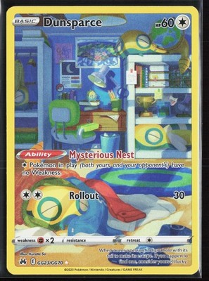 Dunsparce GG23/GG70 - Pokemon Crown Zenith Galarian Gallery - Holo - NM