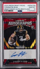 2024 PANINI PRIZM DRAFT PICKS DRAFT PICKS AUTOS #DPACDN COOPER DEJEAN 3/5 PSA 10