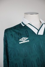 Maillot De Football Vintage Umbro – Manches Longues – Taille XL – Polyester – Très Bon état