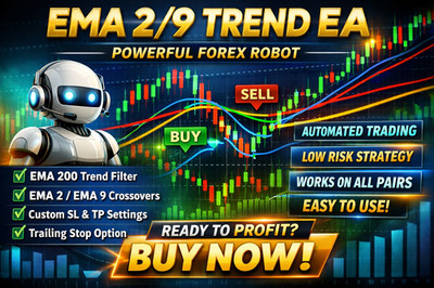 EMA Trend EA MT4   Forex Gold CFD Auto Trading Robot | Free Lifetime Updates NEW