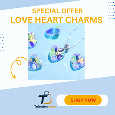 14mm Heart Crystal AB Glass Beads 28pcs Sparkle Pendant Charm Jewelry Making DIY