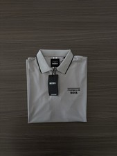 HUGO BOSS Porsche Paule Moisture Size M Medium Men's Polo T-Shirt - Gray
