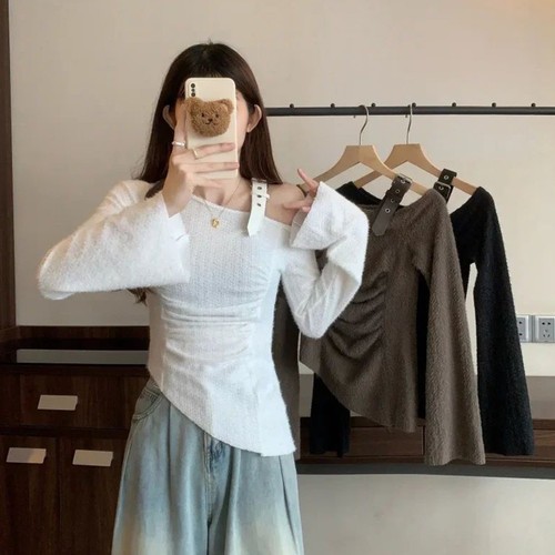 YYSSNM Costumes élégants à épaules Dénudées Pour Demoiselles