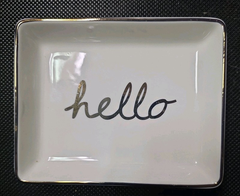 Beautiful HELLO Jewelry Dish - Heartfelt Gift for All Occasions