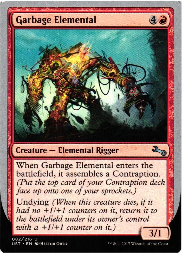 Garbage Elemental (B) 82 UC Unstable NM MTG